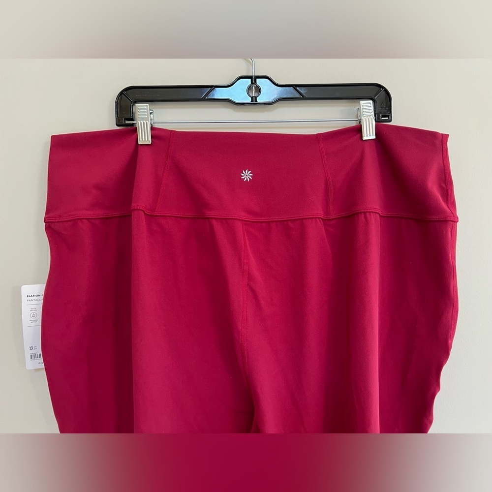 Athleta NWT Elation Yoga Pant in Raspberry Red, size 2X - Picture 6 of 12